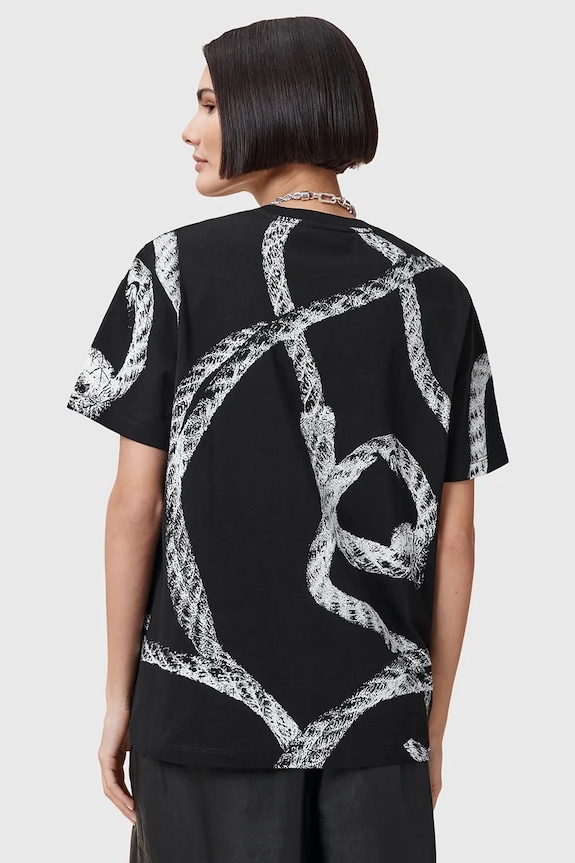 AllSaints t-shirt bawełniany HALYARD czarny W153JC