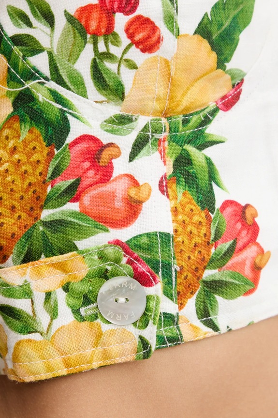 Farm Rio vászon felső 335881 zöld