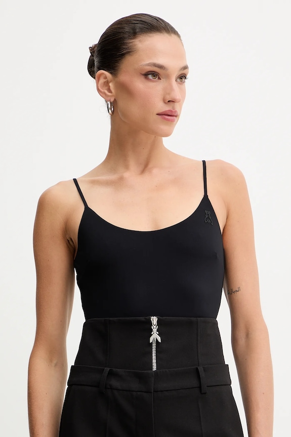 Patrizia Pepe body z elastanem czarny 2I0152.J341