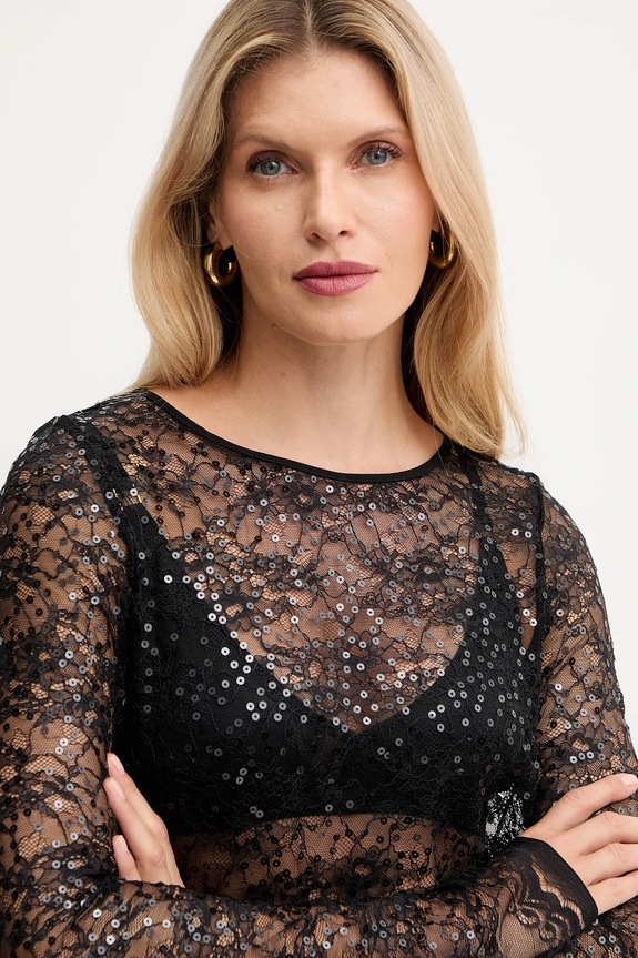 Μπλουζάκι Patrizia Pepe μαύρο 2M4514.J341