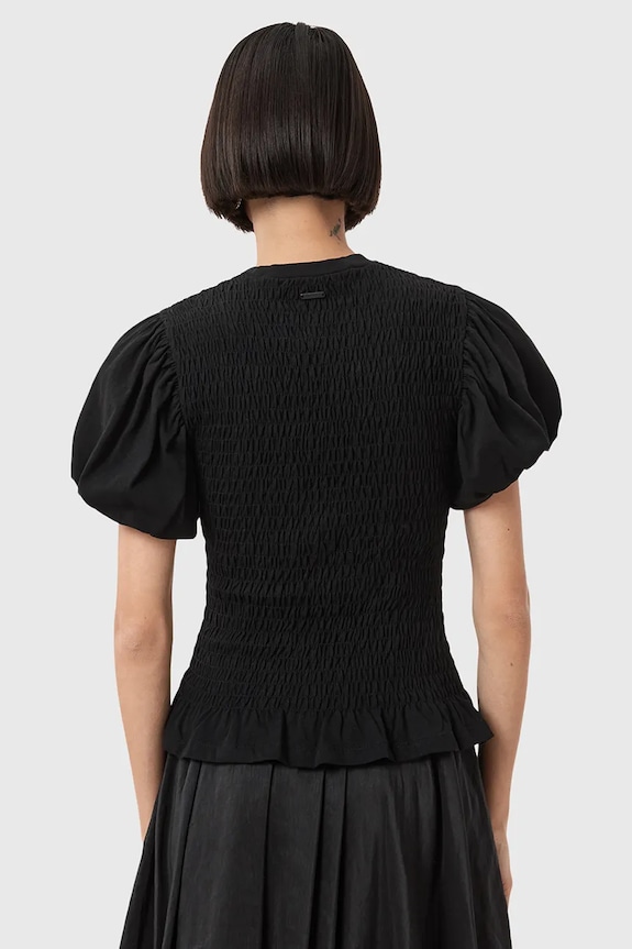 AllSaints bluzka DAEL W013JD czarny AW25