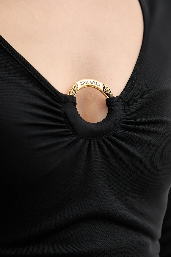 Just Cavalli hosszú ujjú 79PAH638.J0253 fekete