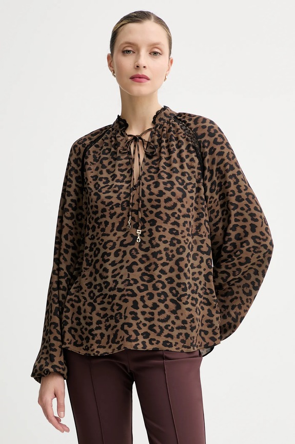 Guess bluzka NEW JOSETTE casual brązowy W5BH74.WGLA2