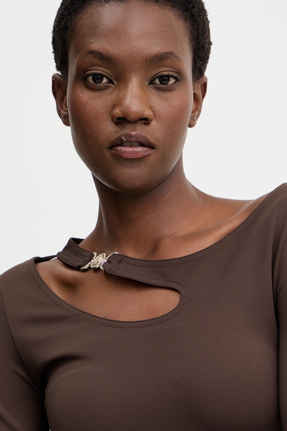 Блузка Guess ELEANOR коричневый W5BP18.KC7M2