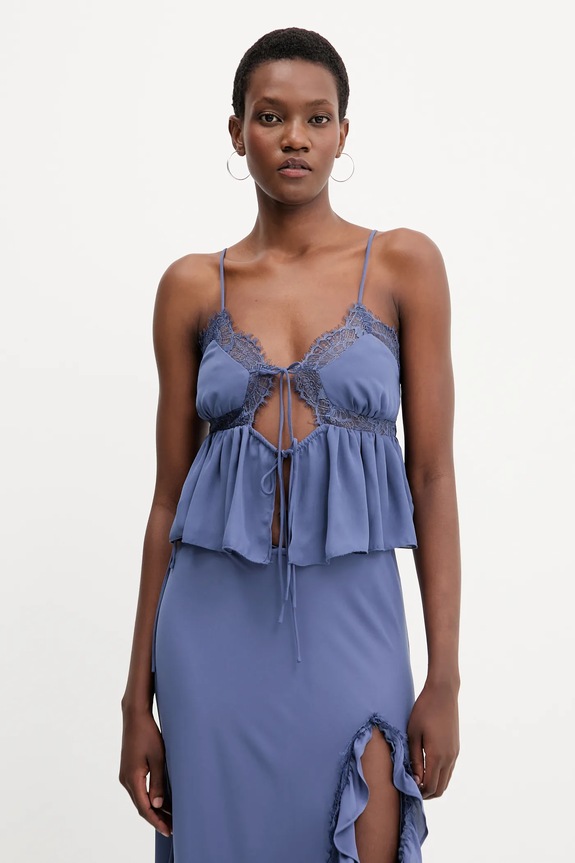 Μπλουζάκι Bardot slim μπλε 60016TB