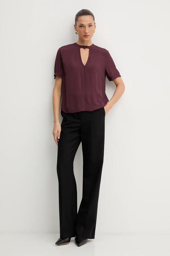 Twinset bluzka 252TP2292 bordowy AW25