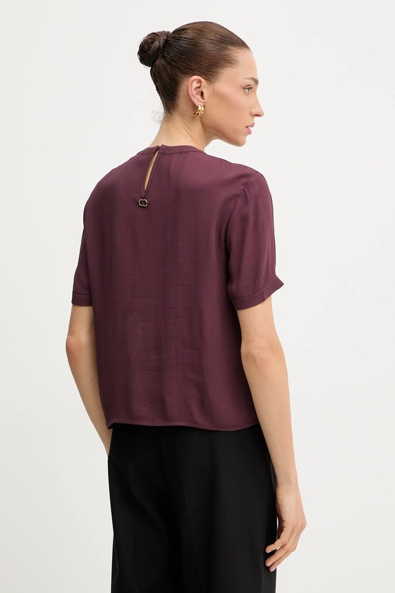 Odzież Twinset bluzka 252TP2292 bordowy