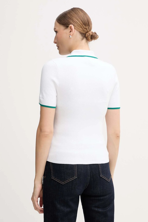 Îmbrăcăminte Calvin Klein Jeans tricou polo LV044D304G alb