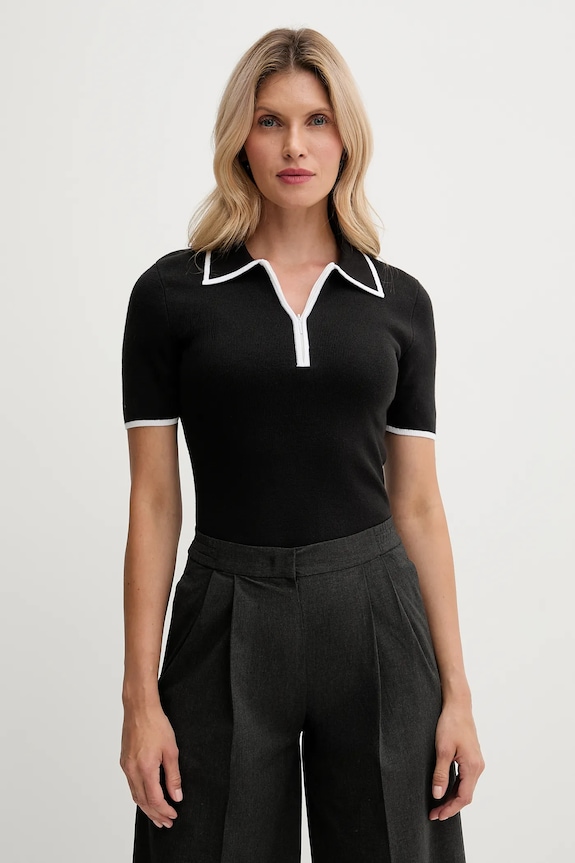 Polo majica Calvin Klein Jeans slim crna LV044D304G