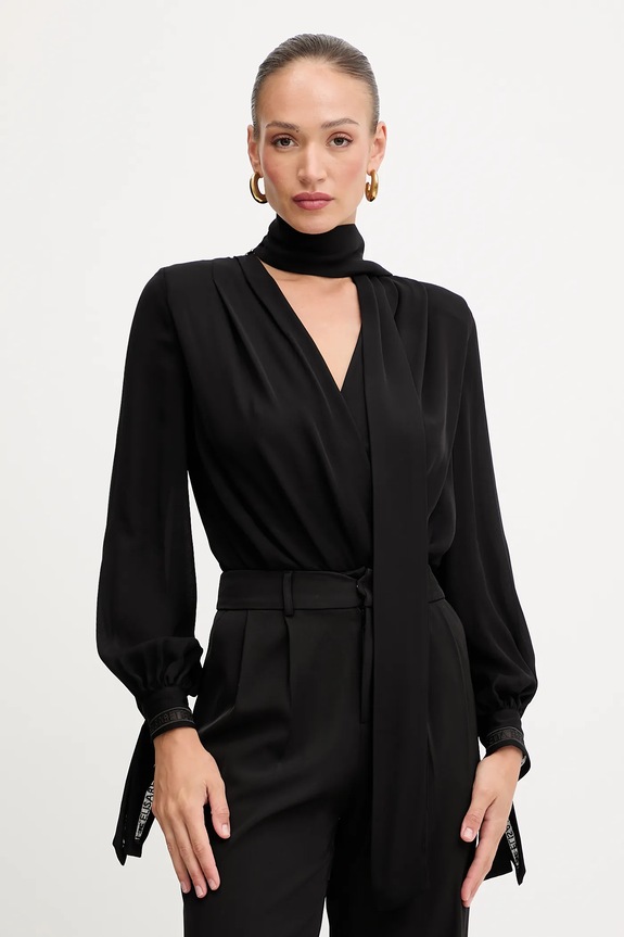 Body Elisabetta Franchi jednofarebný čierna CB00651E3