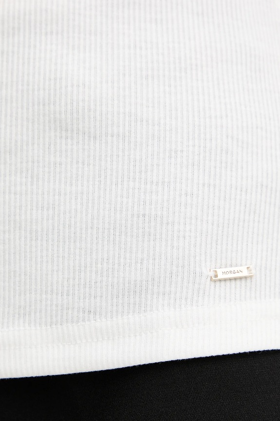 Morgan t-shirt DELINE beżowy