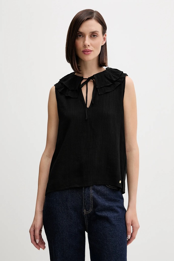 Top Pedro del Hierro Brez vzorca črna 4532376
