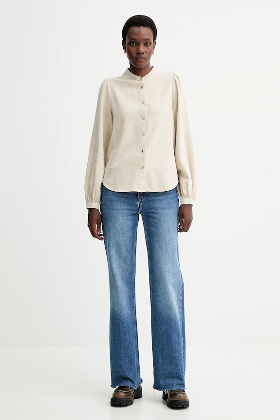 Rag & Bone cămașă RJ0225FSUSS bej AW25