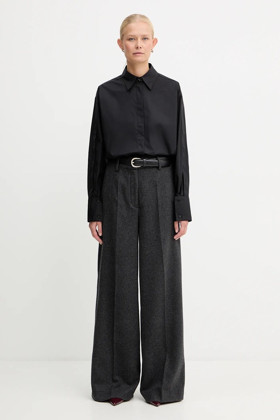 BOSS koszula bawełniana BinaliaTI_Friday 50548455 czarny AW25