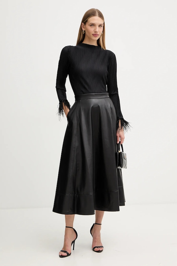 BOSS bluzka Efedera 50548647 czarny AW25