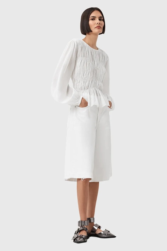 AllSaints bluză MELANI W020PD alb