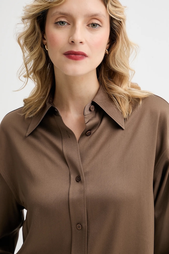 Košeľa Filippa K hnedá 31633.FK