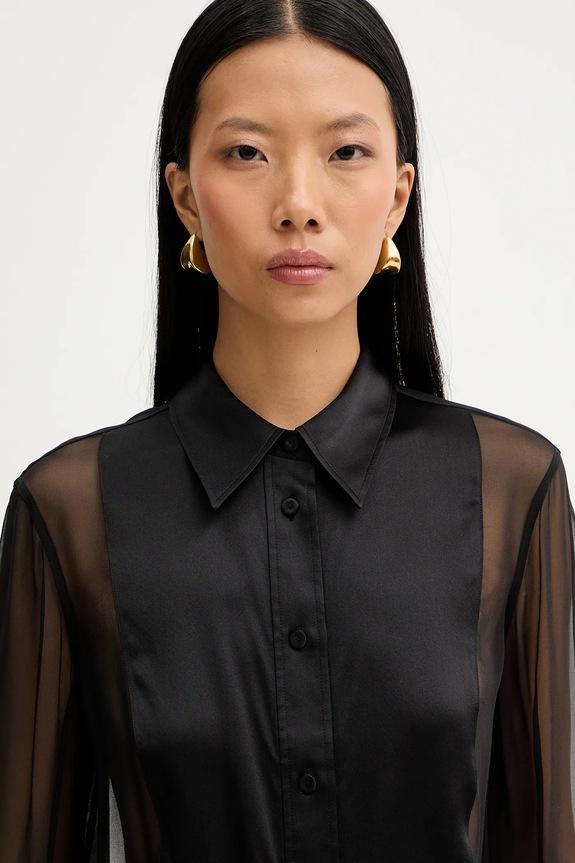 Filippa K camicia in seta nero 32126.FK