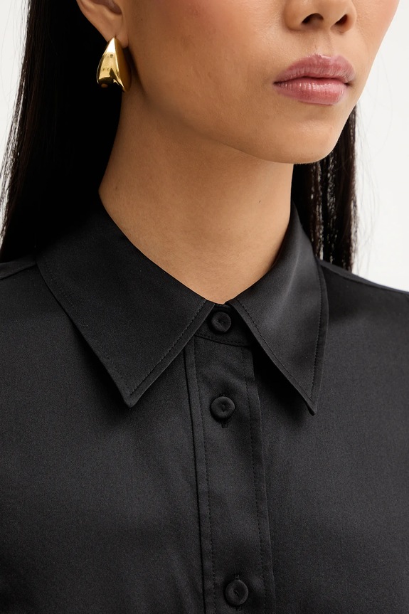 Filippa K camicia in seta 32126.FK nero