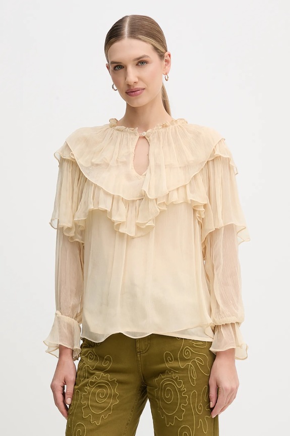 Hoss Intropia bluzka casual beżowy 6282680