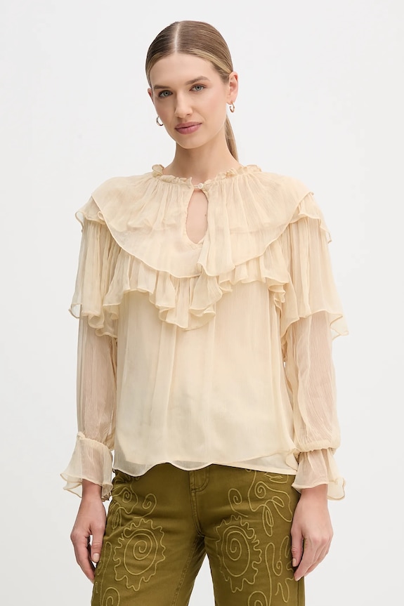 Hoss Intropia bluzka casual beżowy 6282680