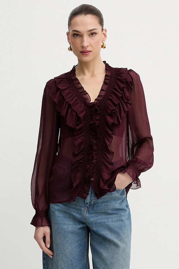 Morgan bluză uni burgundia CATHY