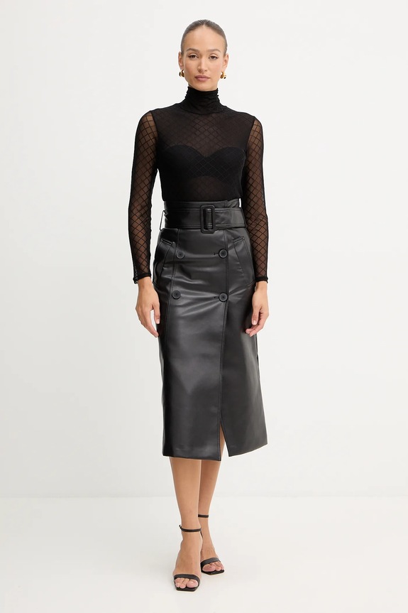Morgan bluză TMESH negru AW25