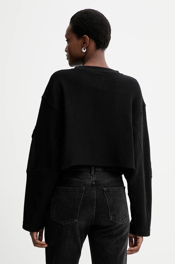 Îmbrăcăminte G-Star hanorac de bumbac Multi pkt mix loose cropped D27168.E312 negru