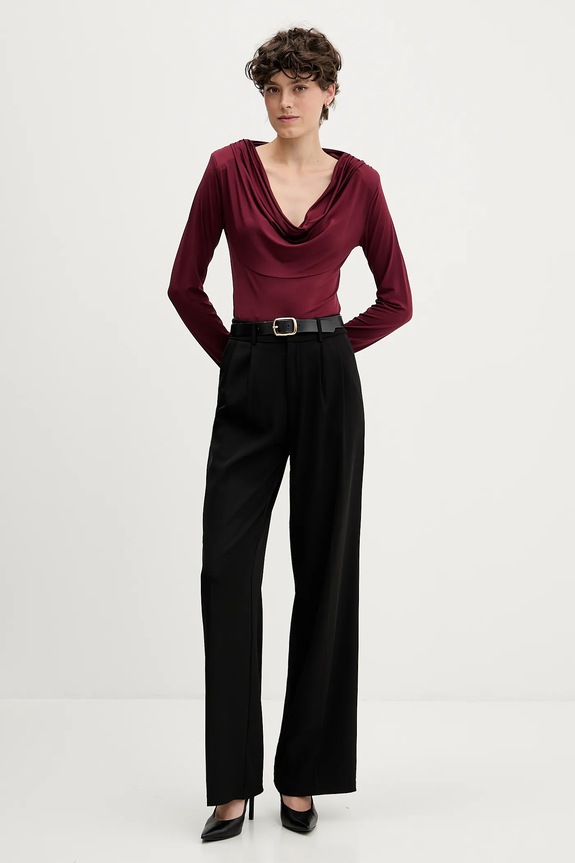 Μπλουζάκι Pedro del Hierro 8622505 μπορντό AW25