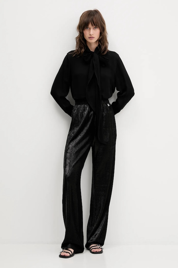 Košeľa HUGO Ekarma 50550779 čierna AW25