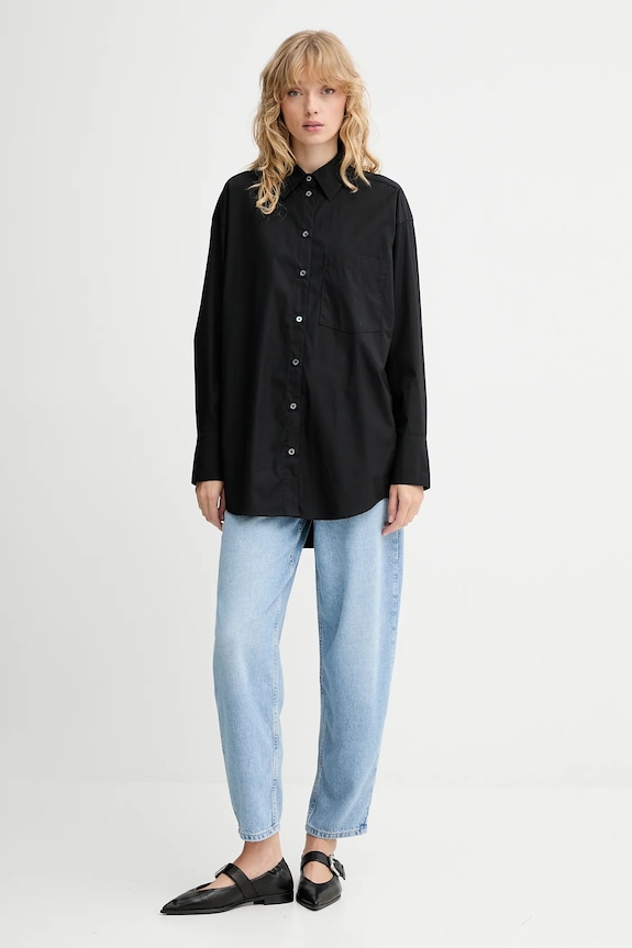 Košeľa Marc O'Polo 508113442221 čierna AW25