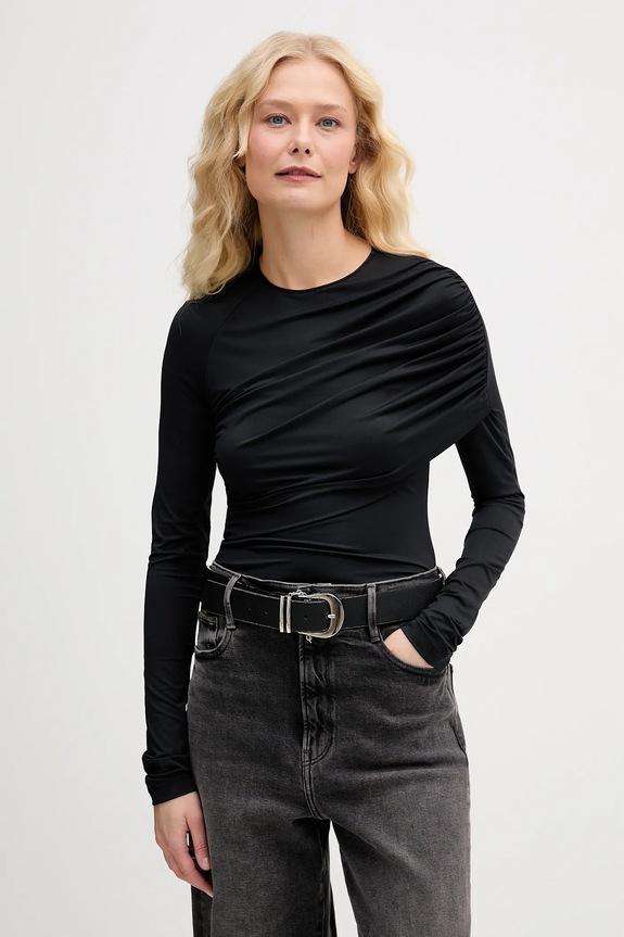 Aniye By camicia a maniche lunghe slim nero 181150