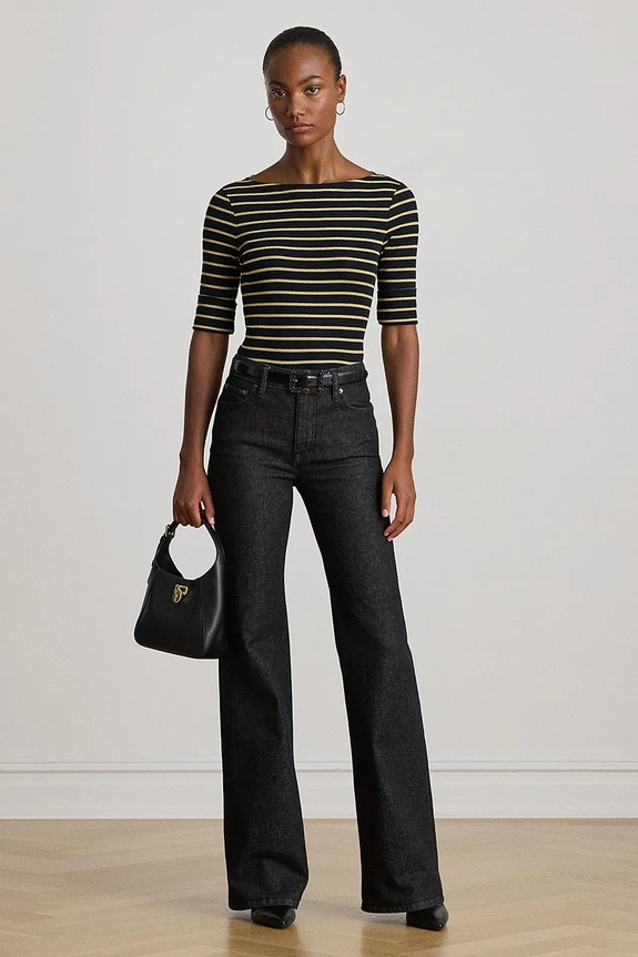 Oblečenie Tričko Lauren Ralph Lauren 200980044 čierna