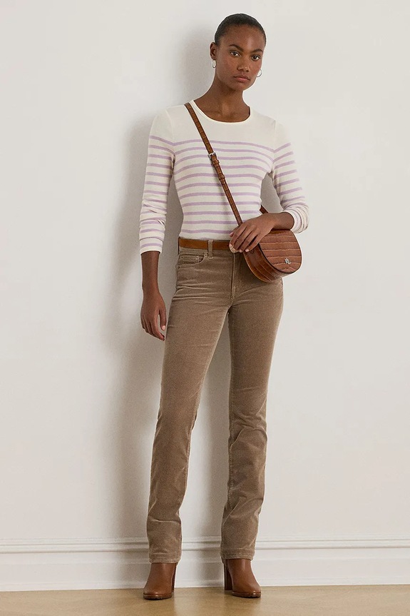 Oblečenie Bavlnená blúzka Lauren Ralph Lauren 200980046 béžová