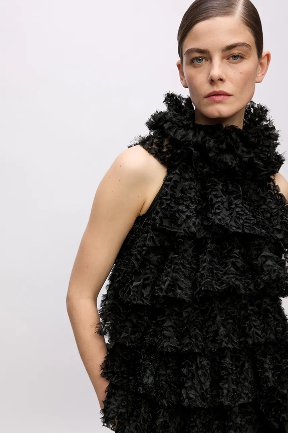 Oblečenie Blúzka Karl Lagerfeld Studio A4W11041 čierna