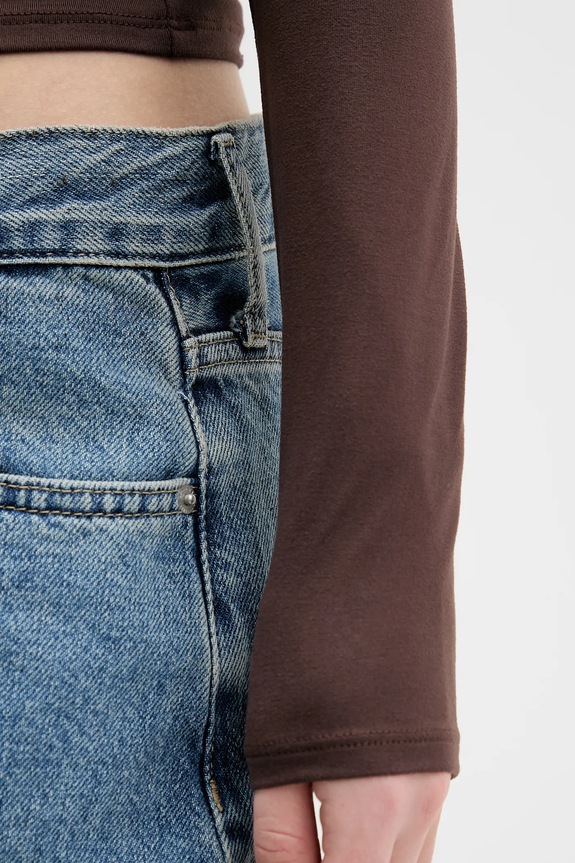 Tričko s dlouhým rukávem Hollister Co. KI339.5285.440 hnědá