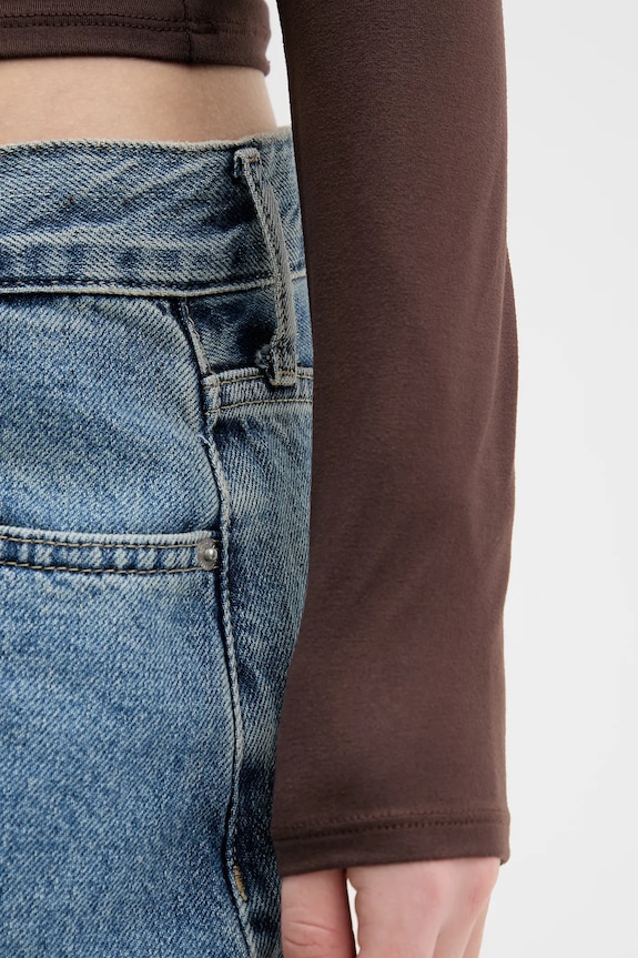 Tričko s dlouhým rukávem Hollister Co. KI339.5285.440 hnědá