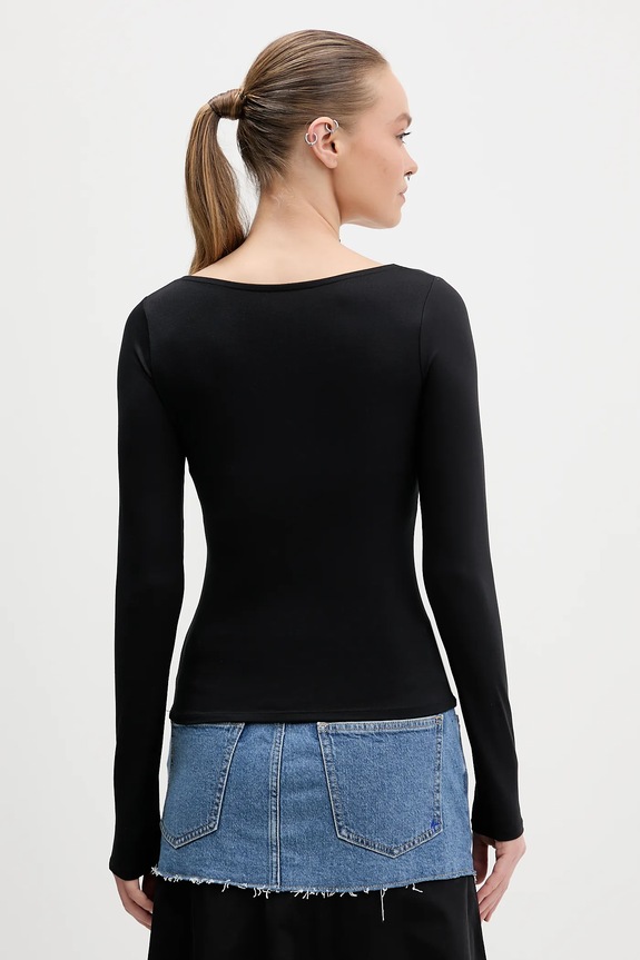 Odjeća Majica dugih rukava Hollister Co. KI339.5285.900 crna