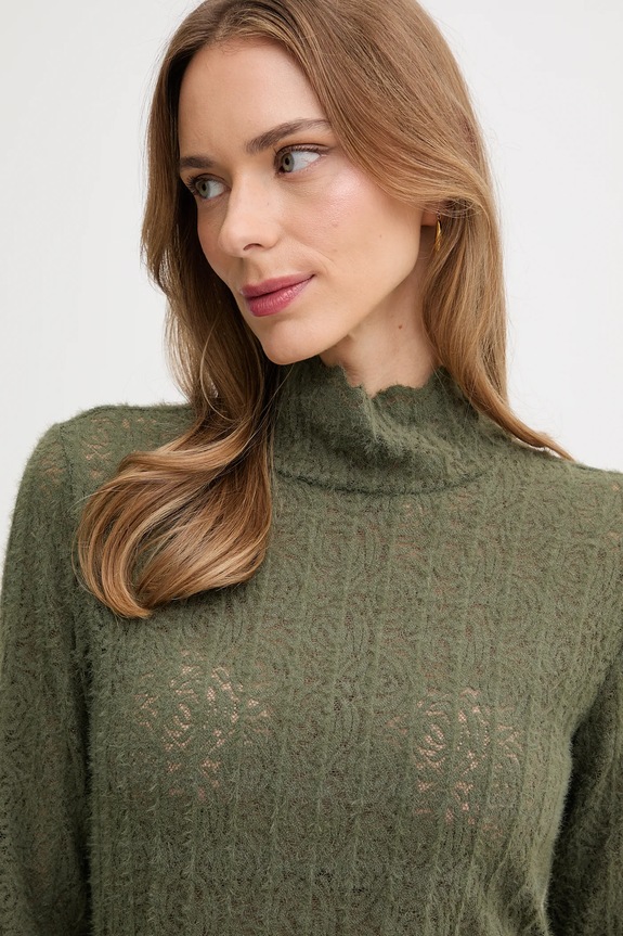 Pulover United Colors of Benetton zelena 5W77DQ0AT