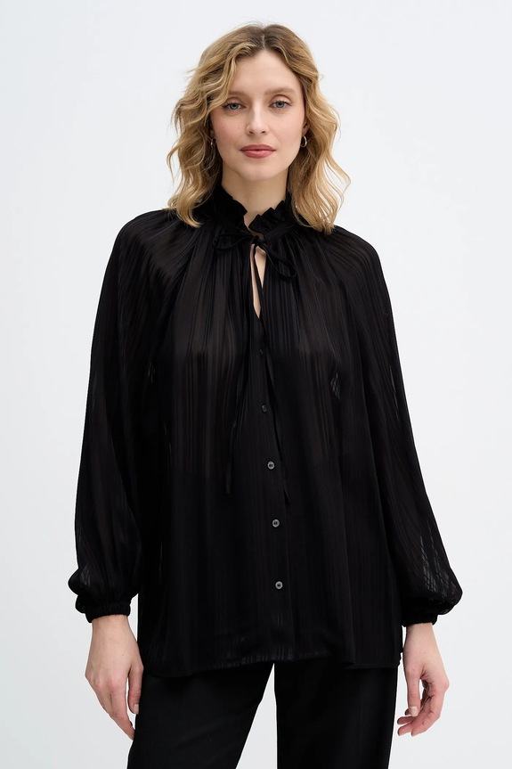 Sisley koszula casual czarny 5FGXLQ0A5