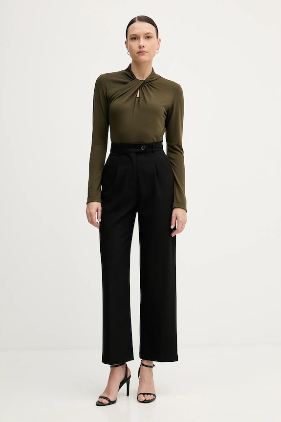 Sandro Ferrone longsleeve S98YBFSENSO zielony AW25