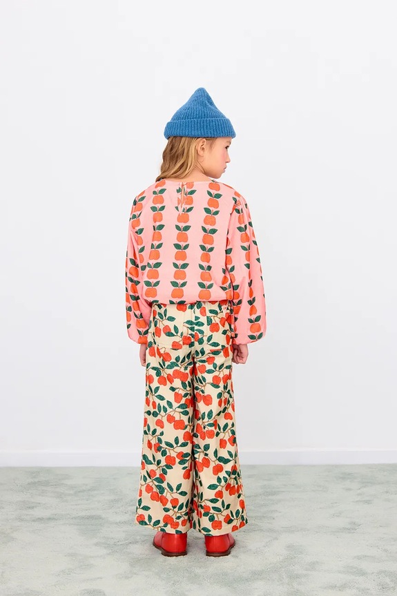 Tinycottons bluzka dziecięca APPLES BLOUSE AW25.383 różowy