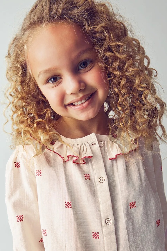 Otroška bombažna majica Mayoral 4132.6E.Mini.9BYA bež