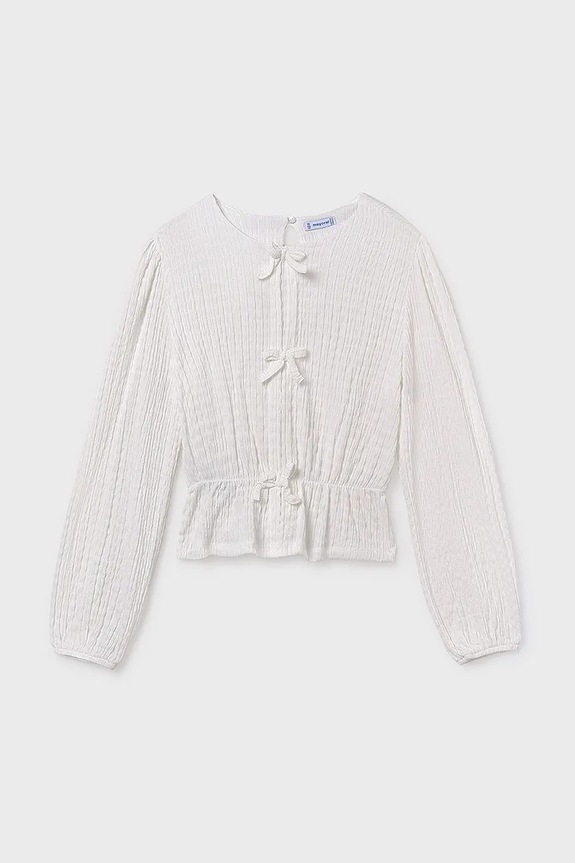 Mayoral bluzka 7032.8C.Junior.9BYA biały AW25