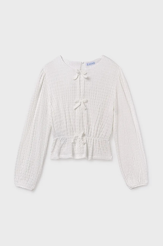 Mayoral bluzka 7032.8C.Junior.9BYA biały AW25