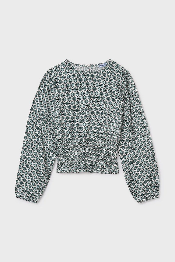 Дитяча блузка Mayoral 7196.8A.Junior.9BYA зелений AW25