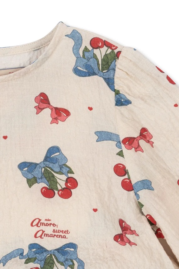 Детска блуза Konges Sløjd ELIN BLOUSE GOTS бежов KS103793.9BYA