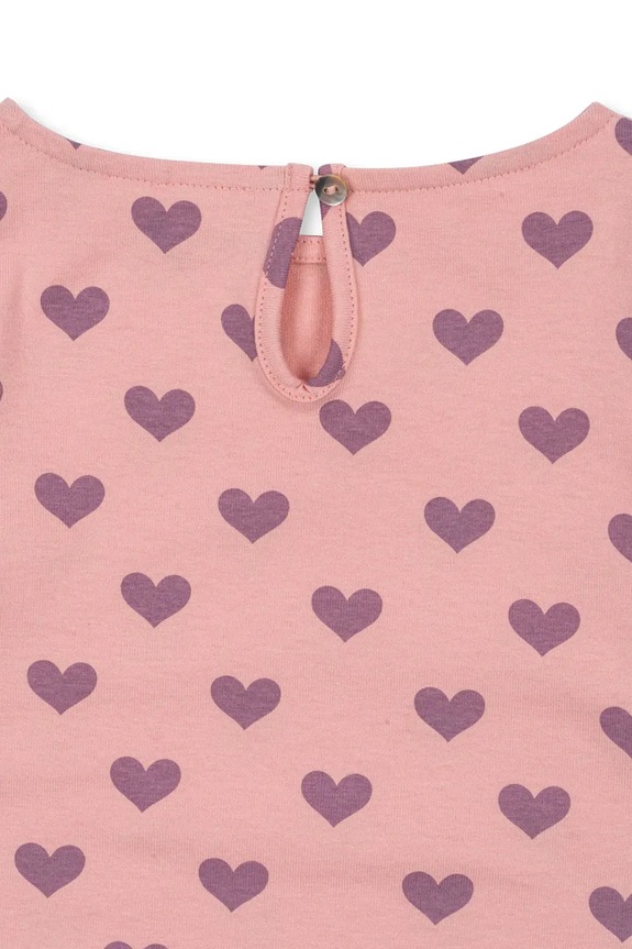 Otroška bombažna majica Konges Sløjd DREY SLIT BLOUSE GOTS roza KS103786.9BYA