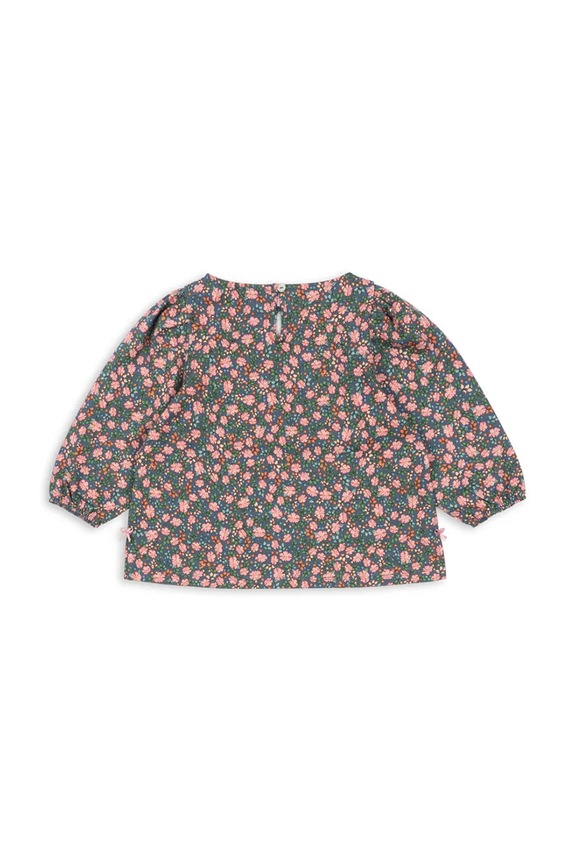 Dziewczynka Konges Sløjd bluzka bawełniana dziecięca DREY SLIT BLOUSE GOTS KS103786.9BYA multicolor