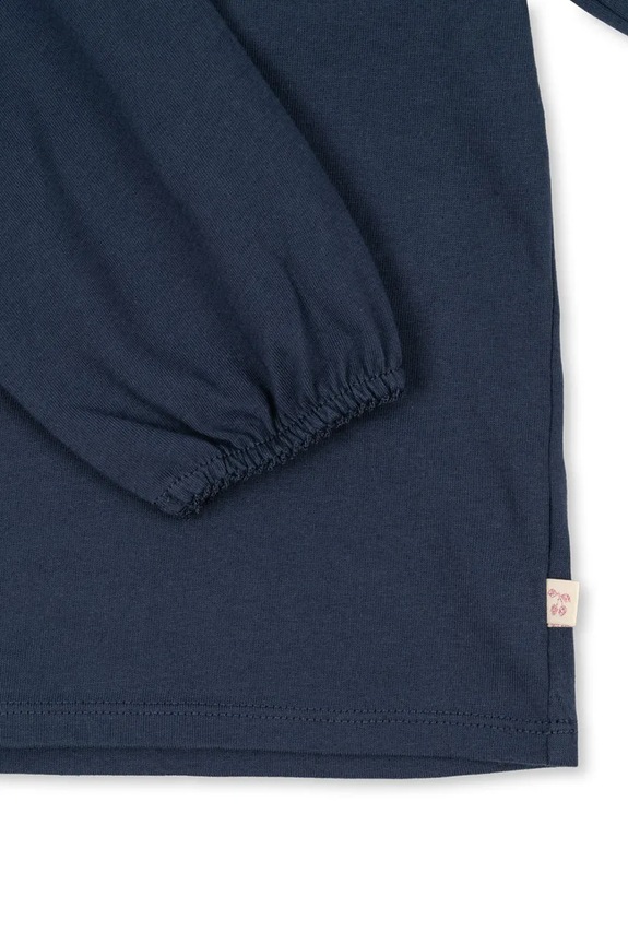 Otroška bombažna majica Konges Sløjd PAMI BLOUSE GOTS mornarsko modra KS103955.9BYA